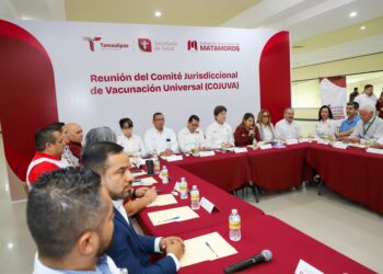 Acuerdan empresarios y el Sector Salud reforzar la vacunación en Matamoros