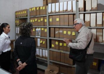 Colabora SEBIEN en rescate de archivo histórico de Jiménez