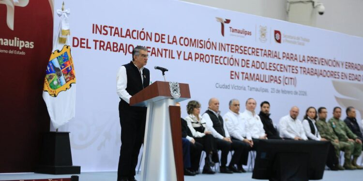Instala Américo Comisión Para Prevenir y Erradicar el Trabajo Infantil en Tamaulipas