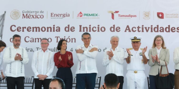 El futuro de Pemex está en Tamaulipas: arranca Campo Trión en Altamira