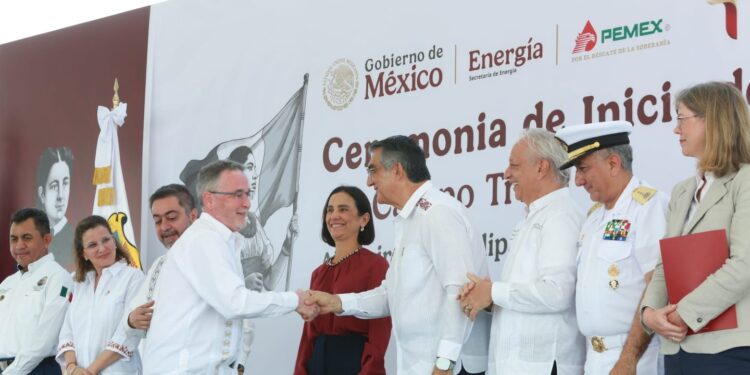 El futuro de Pemex está en Tamaulipas: arranca Campo Trión en Altamira