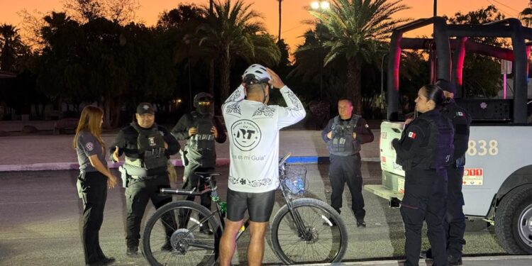 Acompaña Guardia Estatal rodada de César Vallejo rumbo a Ciudad Victoria