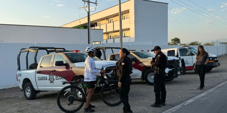 Acompaña Guardia Estatal rodada de César Vallejo rumbo a Ciudad Victoria