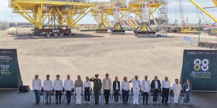 Acompaña Américo Villarreal a Claudia Sheinbaum en conmemoración de la Expropiación Petrolera