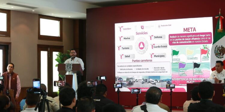 Presenta Américo operativo integral para Semana Santa 2026 en Tamaulipas