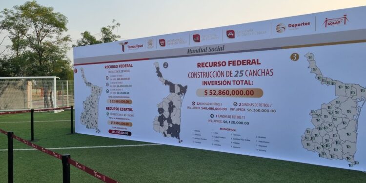 Mundial Social deja 26 canchas de futbol en Tamaulipas