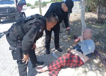 Guardia Estatal auxilia a adulto mayor en situación de abandono en Díaz Ordaz