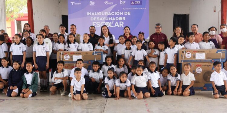 Abre DIF Tamaulipas nuevo desayunador escolar en comunidad rural de El Mante