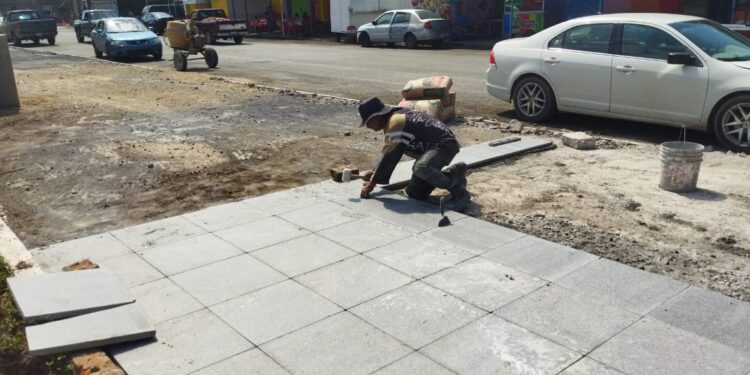 Trabaja Gobierno de Tamaulipas en transformación de la plaza “Héroes de la Independencia” en Ciudad Victoria