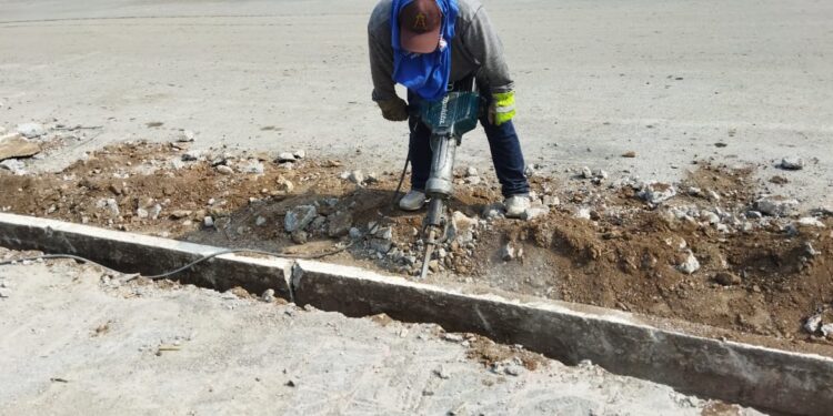 Trabaja Gobierno de Tamaulipas en transformación de la plaza “Héroes de la Independencia” en Ciudad Victoria