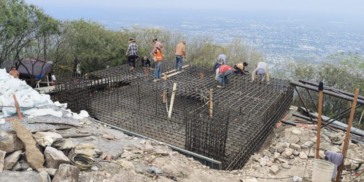 Avanza construcción de asta bandera monumental en Ciudad Victoria