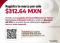 Invita Secretaría de Economía a registrar marcas con 90% de descuento