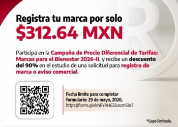 Invita Secretaría de Economía a registrar marcas con 90% de descuento