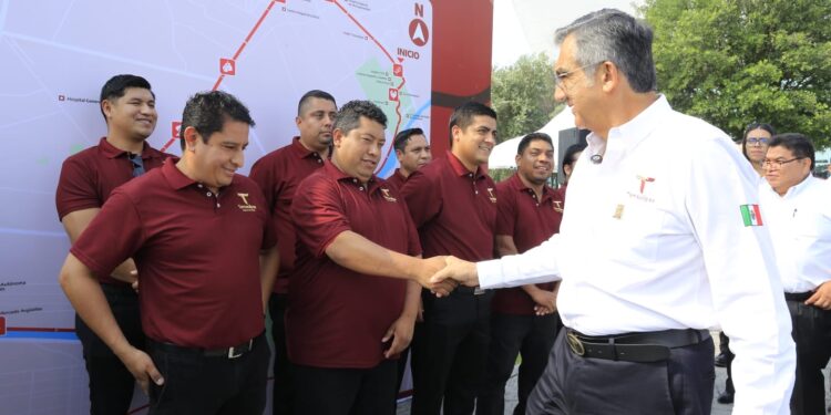 Pone en marcha Américo histórica modernización del transporte público en Tamaulipas