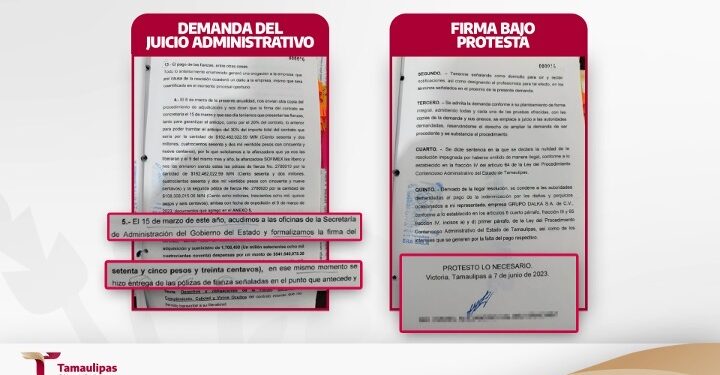 Descarta Gobierno de Tamaulipas persecución política en litigio con empresa Dalka; se actúa conforme a derecho