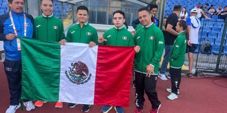 Ganan tamaulipecos oro y plata en Mundial de Atletismo para atletas con síndrome de Down