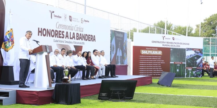 Reconoce Américo a las y los atletas tamaulipecos ganadores en la Olimpiada Nacional e impulsa infraestructura deportiva