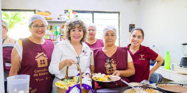 Supervisa SEBIEN comedores y entrega beneficios sociales en Victoria