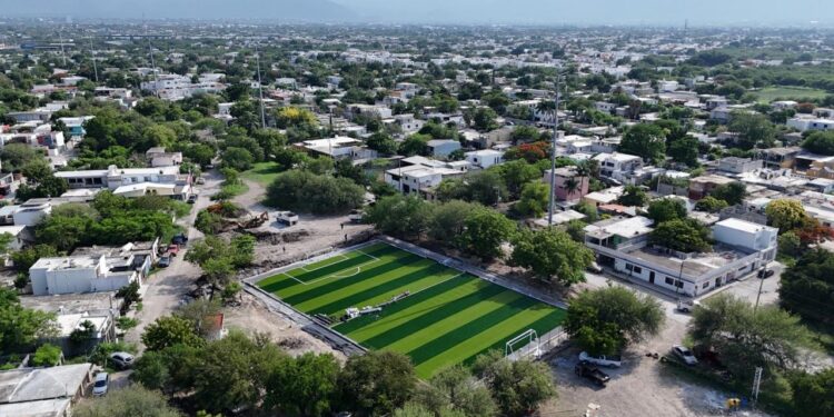 Fortalece Tamaulipas el Mundial Social con canchas deportivas