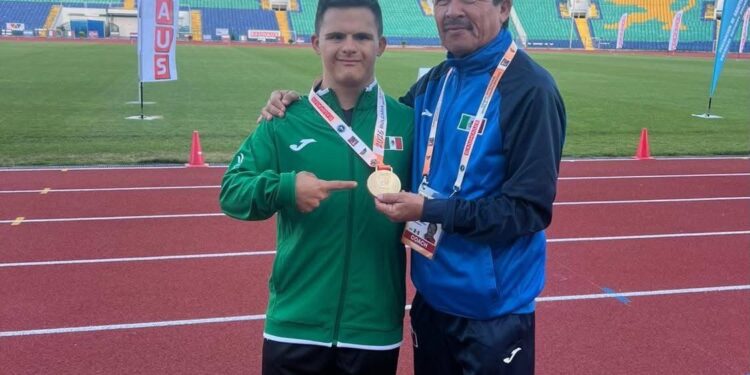 Ganan tamaulipecos oro y plata en Mundial de Atletismo para atletas con síndrome de Down