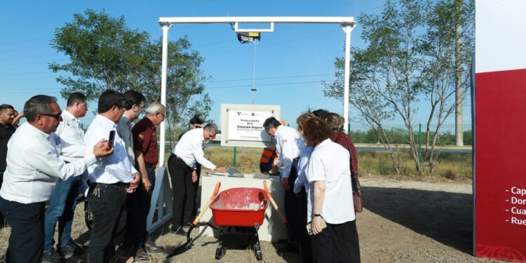 Gobierno de Américo coloca primera piedra de Estación Segura Parque Cultural “La Escondida” en Reynosa