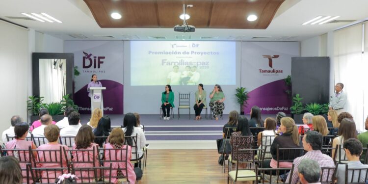 Premia DIF Tamaulipas a organizaciones ganadoras de la convocatoria Familias en Paz 2026
