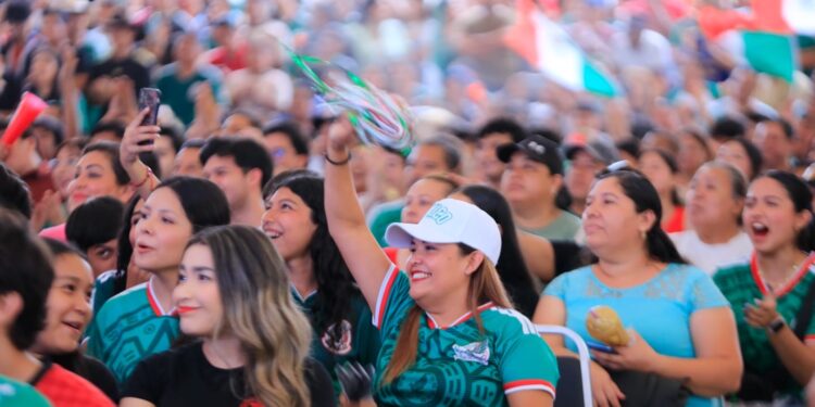 Reúne Fan Fest a más de 4 mil tamaulipecos para apoyar a la Selección Mexicana