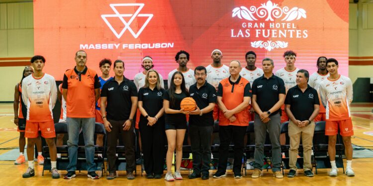 Rector Dámaso Anaya encabeza presentación oficial del Corre Basket UAT para la temporada 2026 de la LNBP