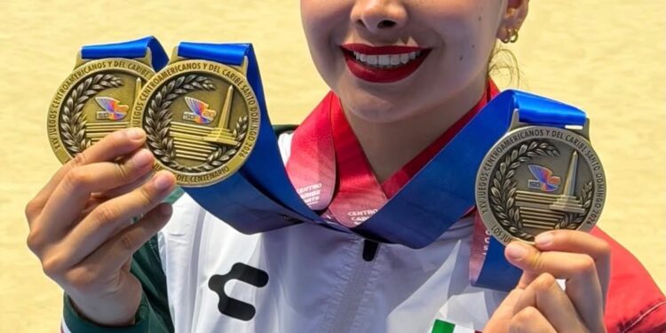 Gana tamaulipeca tres medallas de oro para México en Juegos Centroamericanos