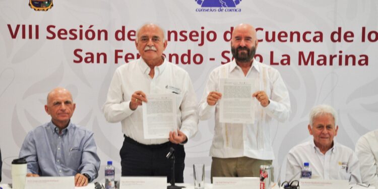 Firman la Secretaría de Recursos Hidráulicos y el Organismo de Cuenca Golfo Norte convenio para fortalecer la gestión de los Consejos de Cuenca