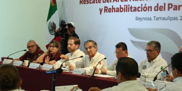 Revisa Américo avances de la estrategia integral para rescatar Laguna La Escondida y rehabilitar el Parque Cultural Reynosa