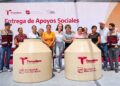 Entrega SEBIEN apoyos sociales en Nuevo Laredo