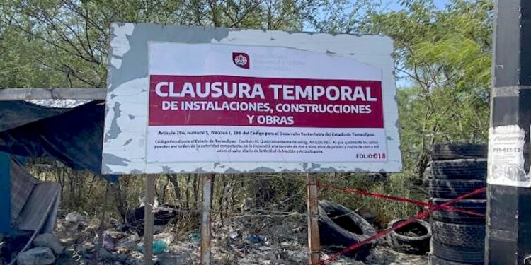 Clausuran y aseguran predio con llantas en desuso en Reynosa