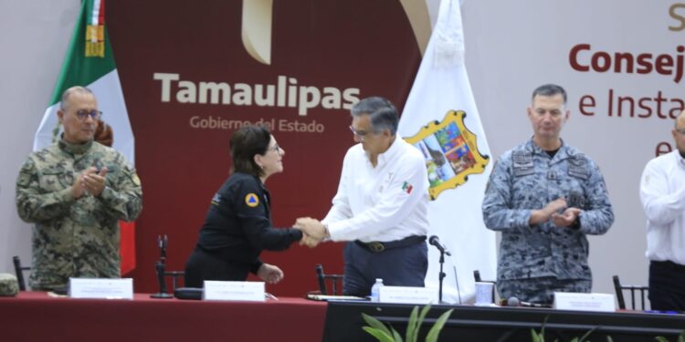 Instalan CNPC y Gobierno de Tamaulipas Puesto de Comando Interinstitucional para fortalecer la atención ante lluvias y ciclones