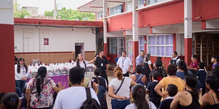 Entrega DIF Tamaulipas dotaciones para que estudiantes continúen con sus desayunos escolares en vacaciones