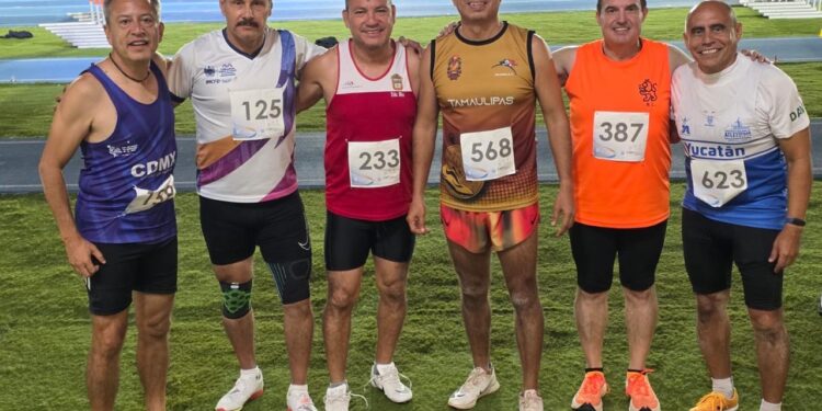Tamaulipas conquista el top ten del Nacional de Atletismo Máster