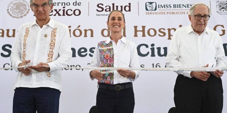 Inaugura Claudia Sheinbaum Hospital General de Ciudad Madero; brindará atención médica para 538 mil personas