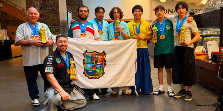 Ocho tamaulipecos hacen historia con México en Corea del Sur; conquistan el primer título mundial de Haidong Gumdo
