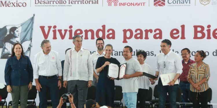 Inicia Claudia Sheinbaum gira por Tamaulipas con entrega de viviendas en Reynosa
