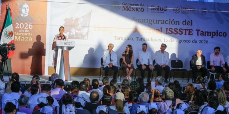 Inaugura presidenta Sheinbaum Hospital General del ISSSTE en Tampico; se recupera el acceso a la salud pública
