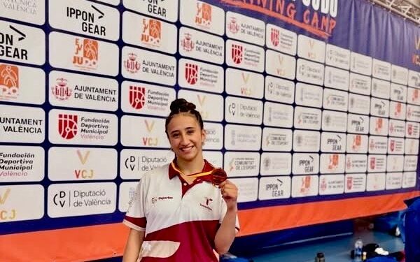 Conquista tamaulipeca Frida Maya bronce en la Super Copa de España de Judo