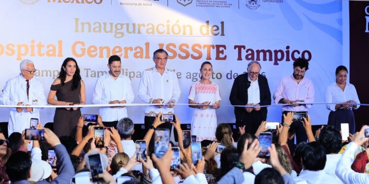 Inaugura presidenta Sheinbaum Hospital General del ISSSTE en Tampico; se recupera el acceso a la salud pública