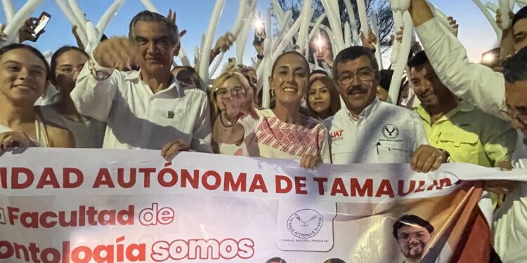 Da la UAT cálida bienvenida a la presidenta Claudia Sheinbaum en el Campus Tampico