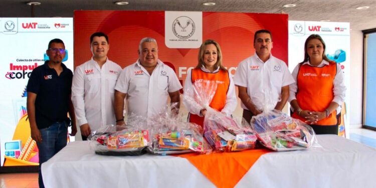 Concluye Familia UAT la colecta de útiles escolares “Impulsando Corazones 2026”