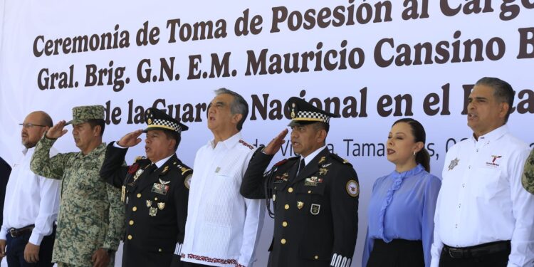 Reconoce Américo labor de la Guardia Nacional en Tamaulipas; atestigua llegada del nuevo coordinador estatal