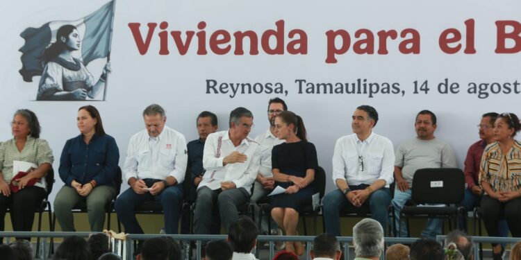 Inicia Claudia Sheinbaum gira por Tamaulipas con entrega de viviendas en Reynosa