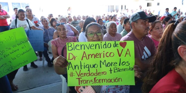 Impulsa Américo conectividad y abasto de agua en Nuevo Morelos