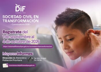 Presenta DIF Tamaulipas la convocatoria Sociedad Civil en Transformación 2026
