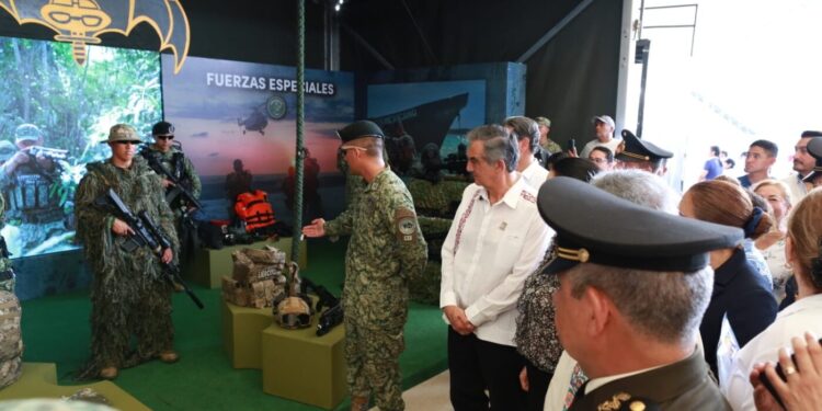 Reconoce Américo contribución de las Fuerzas Armadas a los avances en seguridad de Tamaulipas