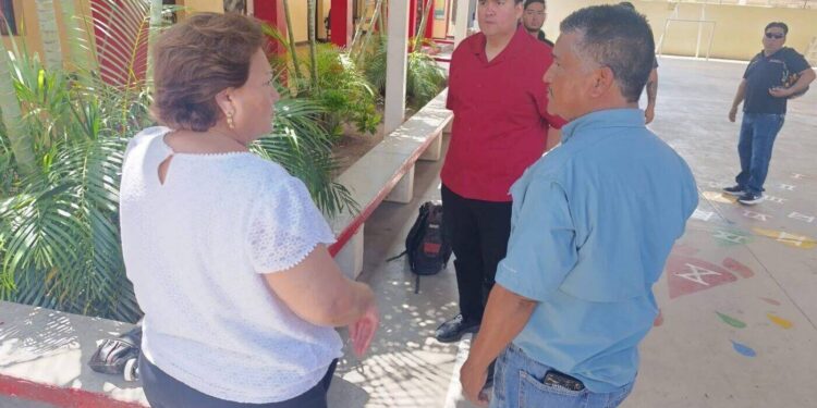 Atiende SET necesidades de escuela primaria Juana de Asbaje y Ramírez en Ciudad Victoria
